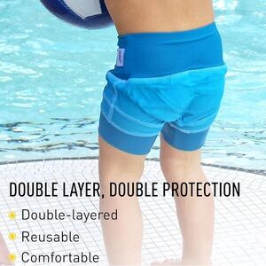 Finis Reusable Kids Swim Diaper in Blue